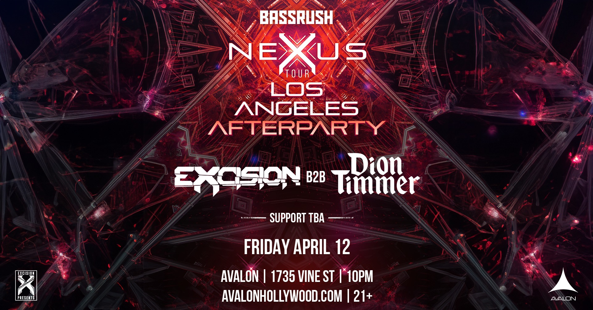 Bassrush presents: Excision b2b Dion Timmer @ Avalon Hollywood (21+)