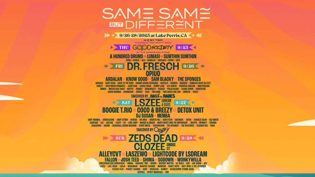 Same Same But Different Music Festival 2025 @ Lake Perris (All Ages ...