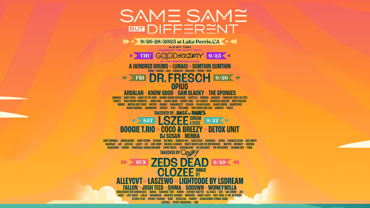 Same Same But Different Music Festival 2025 @ Lake Perris (All Ages)