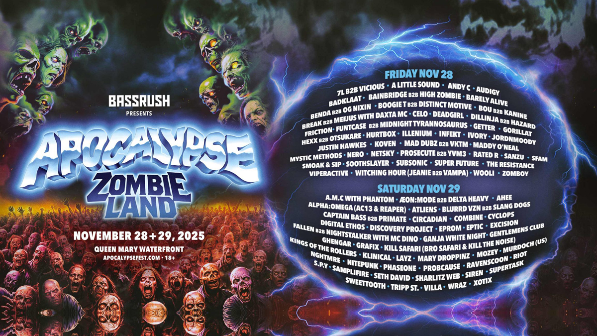 Bassrush presents: Apocalypse (Zombieland) 2025 @ Queen Mary Waterfront (18+)
