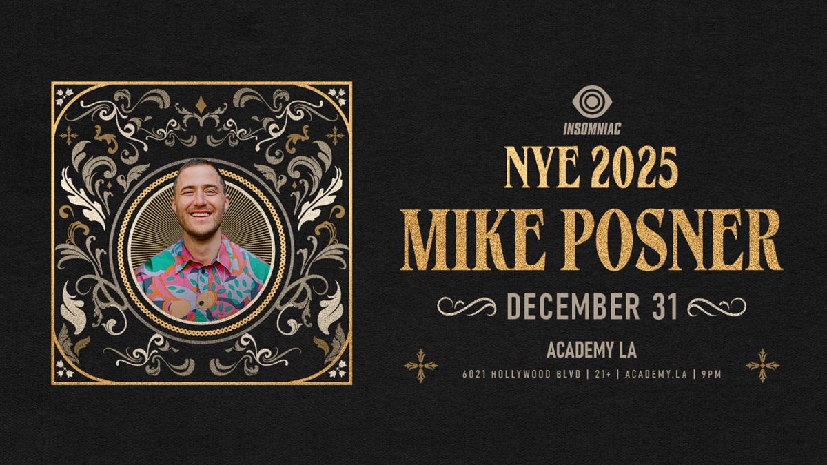 Mike Posner (New Year’s Eve 2025) @ Academy LA (21+)