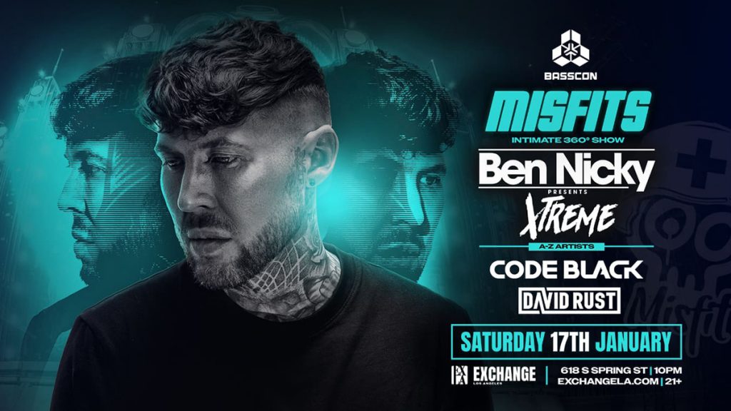 Basscon presents: Ben Nicky’s “Misfits” (360° Set) with Code Black