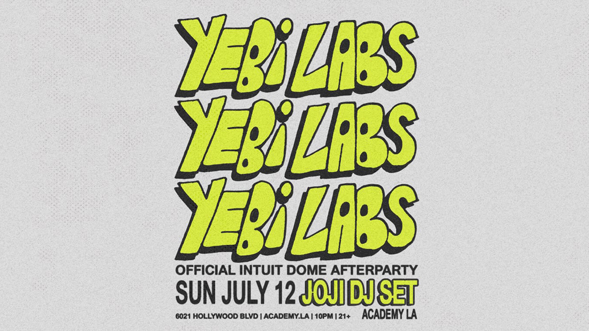Yebi Labs presents: Joji (DJ Set) Official Intuit Dome After Party @ Academy LA (21+)