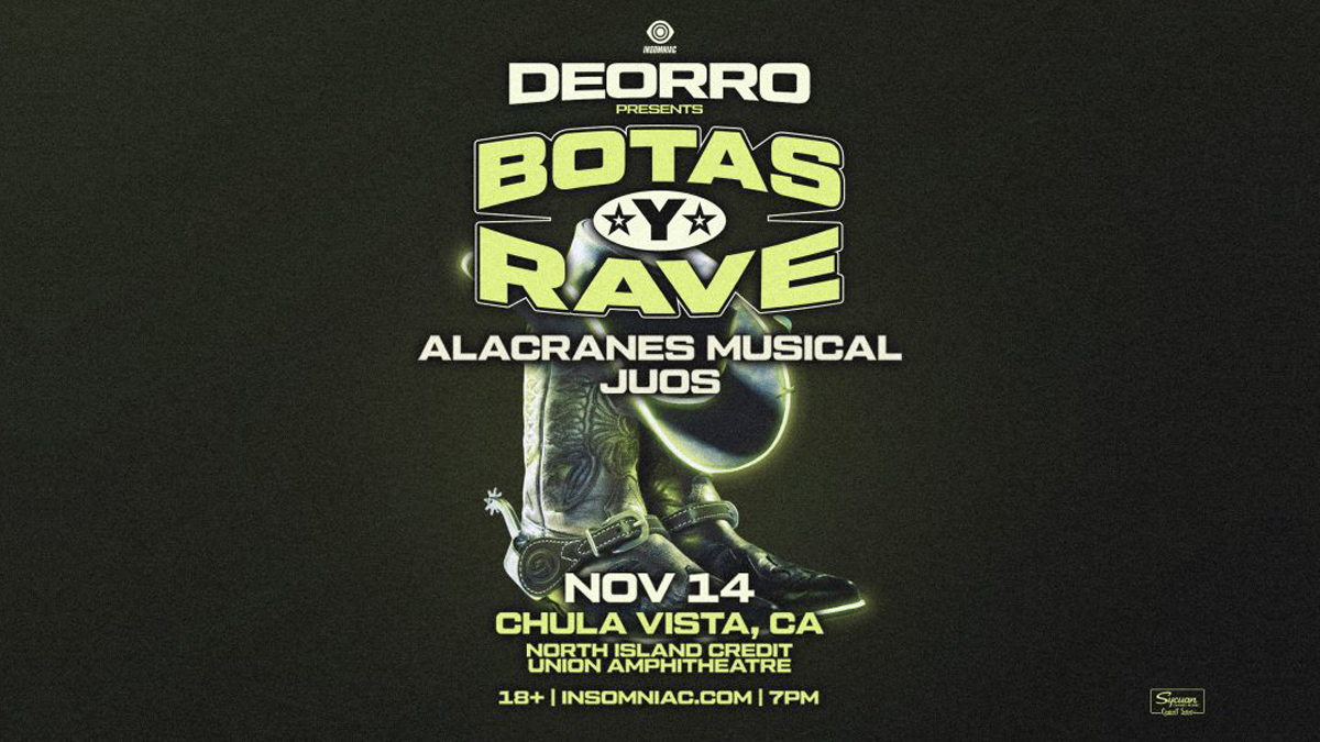 Deorro’s “Botas y Rave” @ North Island Credit Union Amphitheatre Lot (18+)